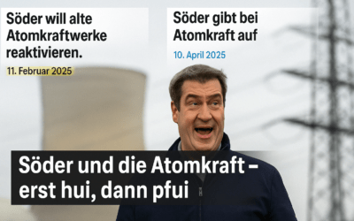 Söder und die Atomkraft – erst hui, dann pfui