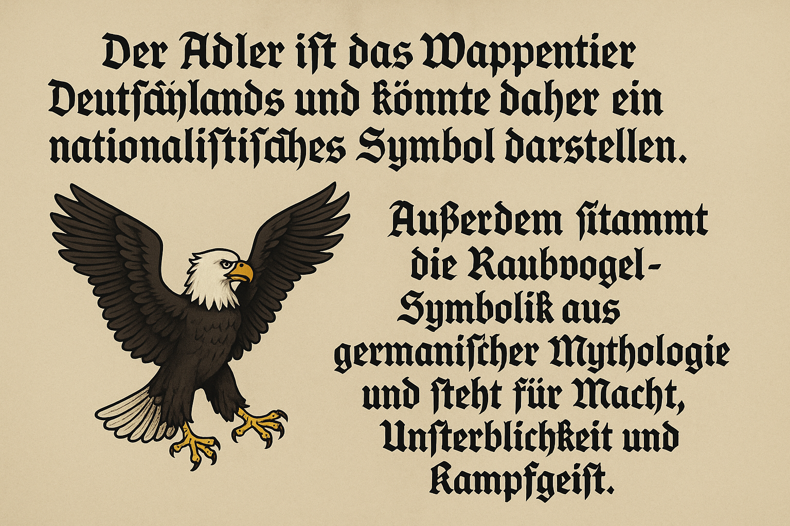 Der Adler muss weg – Mehr Taube im Bundeswappen