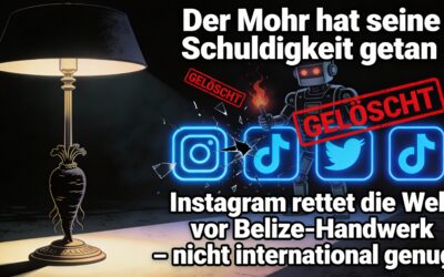 Der Mohr hat seine Schuldigkeit getan, oder?