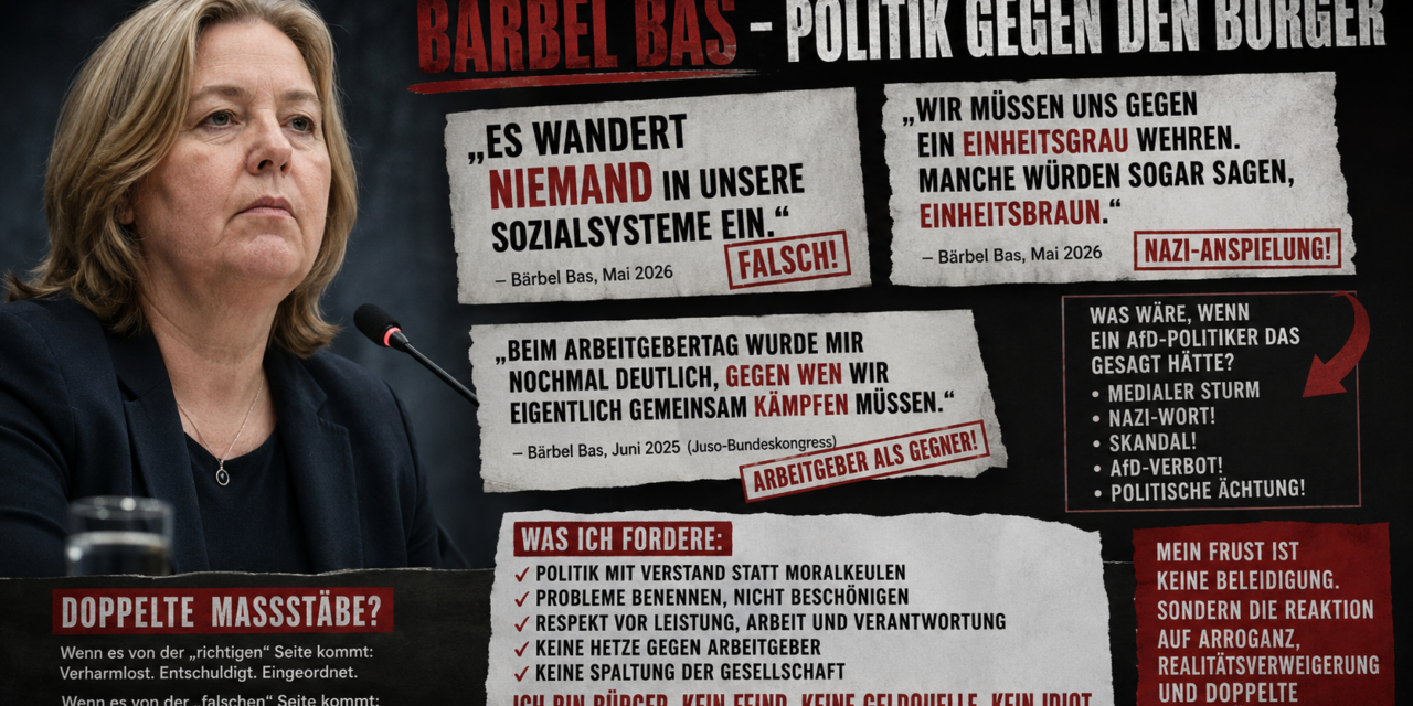 Bärbel Bas und der politische Frust eines Bürgers